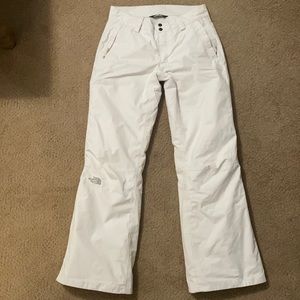 The North Face white Ski/ Snow pants